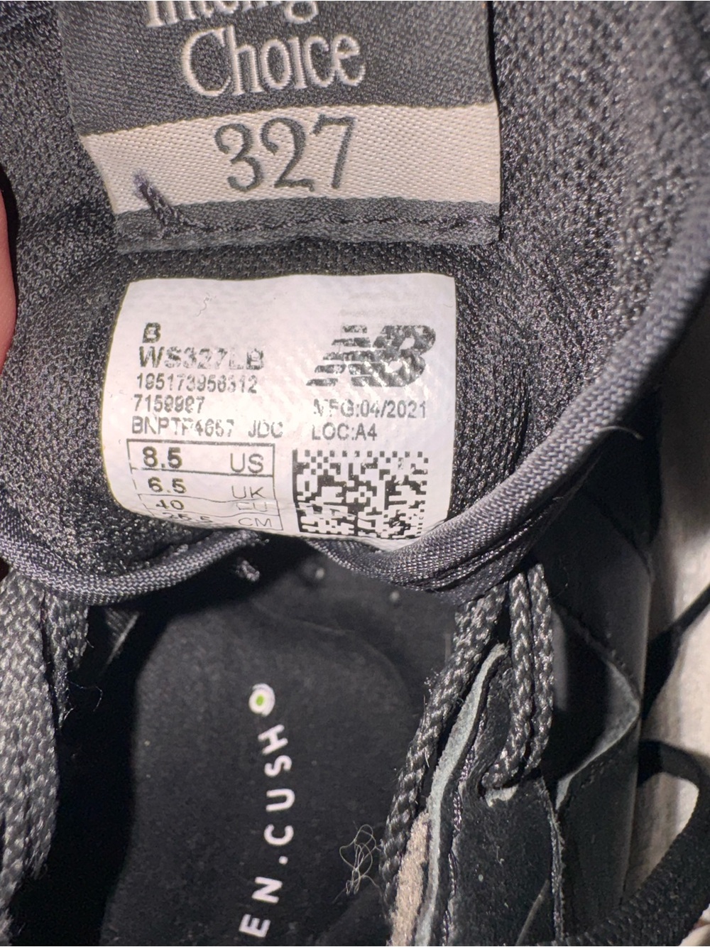 New Balance 327v1 'Black Phantom' size 8.5 - Picture 10 of 13